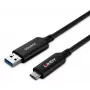 Lindy cavo ibrido in fibra ottica USB 3.2 Gen 1 tipo A a C 25 m