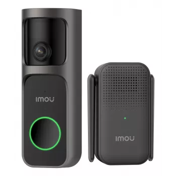 Set campanello con telecamera Imou DB-3EP-4M0W/DS3 nero video HD 4MP