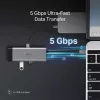 Hub USB Type-C TP-Link UH7021C — HDMI, USB 3.2 Gen1, USB 2.0, SD/microSD, 5000 Mbit/s, alluminio nero