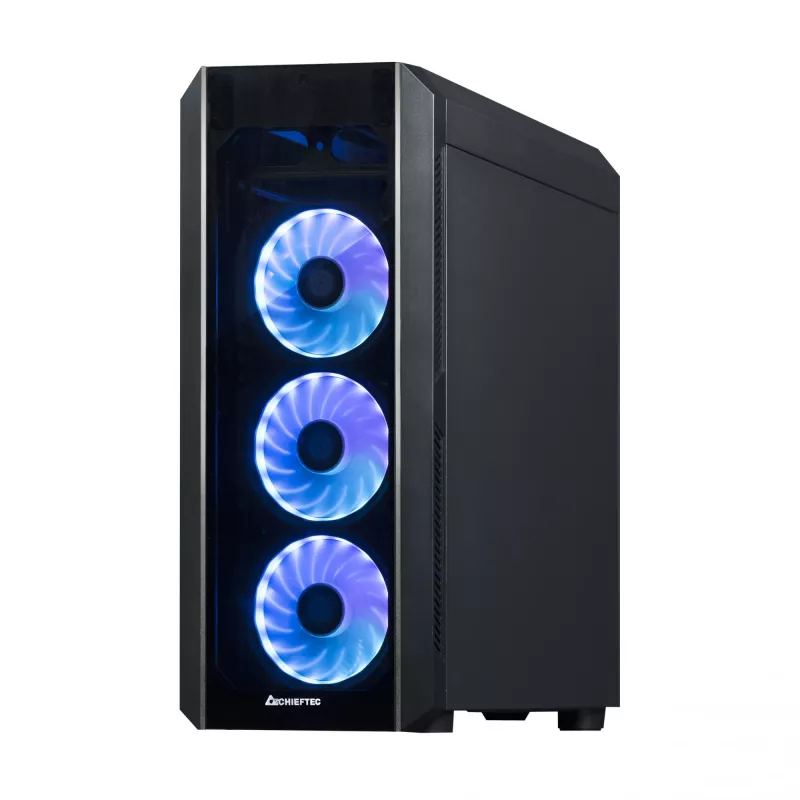 Chieftec Scorpion 3 GL-03B-OP case Midi Tower, ATX/MicroATX/Mini-ITX, nero, RGB, pannelli in vetro