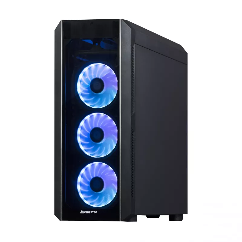 Chieftec Scorpion 3 GL-03B-OP case Midi Tower, ATX/MicroATX/Mini-ITX, nero, RGB, pannelli in vetro
