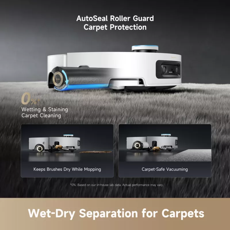 Robot aspirapolvere Dreame Aqua10 Ultra Roller Complete bianco