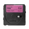 Nastro per etichette Brother BTAG-P31 nero su rosa 1,2 cm 4 m