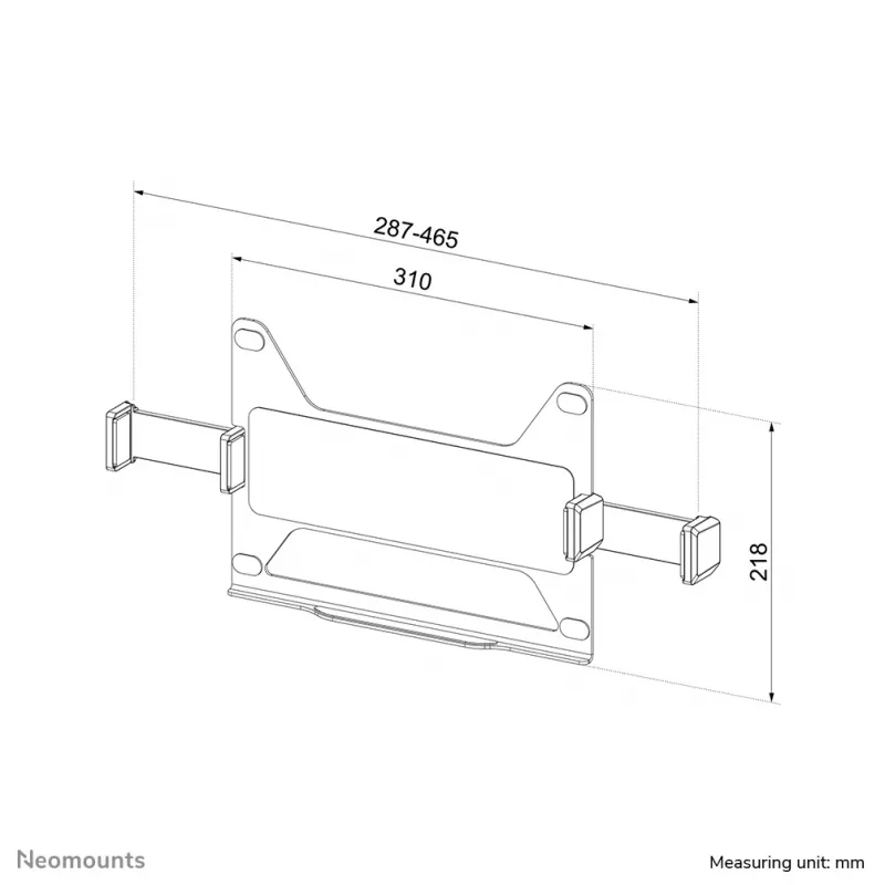 Neomounts ADS20-425BL1 supporto per laptop 11,6-17,3 pollici - VESA - universale