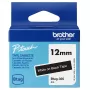 Nastro per etichette Brother BTAG-335 bianco su nero 1,2 cm 4 m