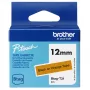 Nastro per etichette Brother BTAG-T31 nero su arancione 1,2 cm 4 m