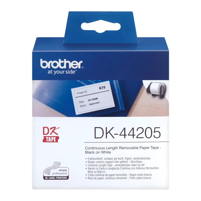 Nastro di carta rimovibile Brother DK44205