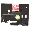 Nastro per etichettatura Brother TZE-435 bianco su rosso