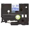 Nastro laminato Brother TZe555 24 mm bianco su blu