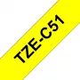 Nastro laminato Brother TZe nero su giallo fluorescente 2,4 cm 5 m