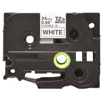Nastro laminato Brother TZEFX251 nero su bianco 2,4 cm