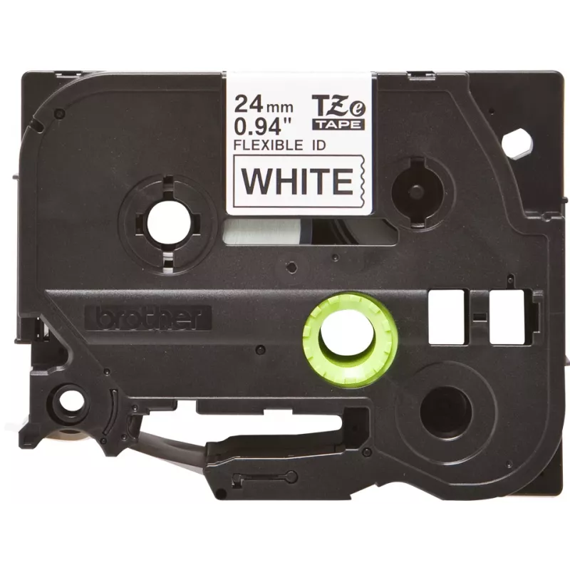 Nastro laminato Brother TZEFX251 nero su bianco 2,4 cm