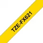 Nastro per etichettatura Brother TZE-FX621 nero su giallo