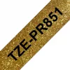 Nastro per etichettatura Brother TZE-PR851 nero su oro