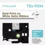 Nastro per etichettatura Brother TZE-R234 oro su bianco