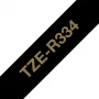 Nastro per etichettatura Brother TZE-R334 oro su nero