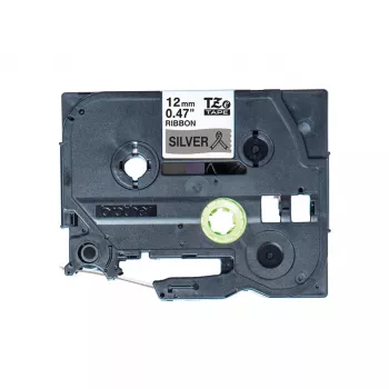 Nastro per etichettatura Brother TZE-R931 nero su argento