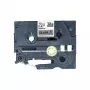 Nastro per etichettatura Brother TZE-R931 nero su argento