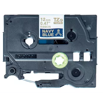 Nastro per etichettatura Brother TZE-RN34 oro su blu navy