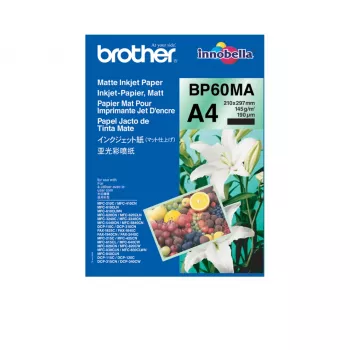 Carta per stampante Brother BP-60MA A4 (210x297 mm) opaca 25 fogli bianca