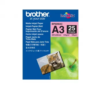 Carta per stampante Brother BP60MA3 A3 (297x420 mm) opaca 25 fogli bianca