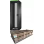 APC Easy Rack, 42U, nero, con tetto, ruote, piedini, 4 staffe e pannelli laterali, senza fondo, 1991H x 600B x 1000T mm