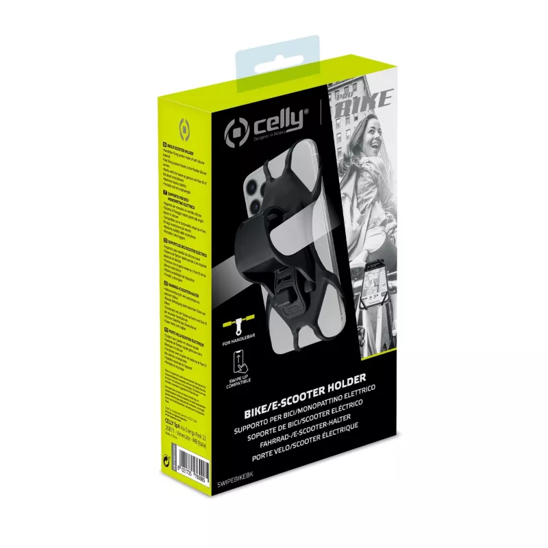 Celly Swipe Bike supporto passivo cellulare/smartphone nero