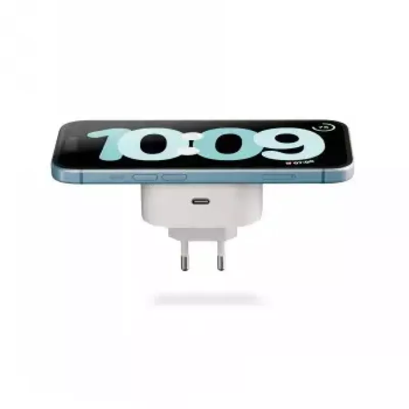Adattatore di ricarica wireless Zens ZESC18W/00 bianco, ricarica rapida 18W, pad ricevitore Qi