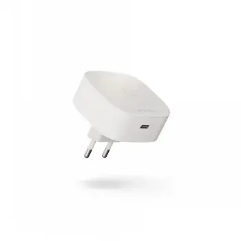 Adattatore di ricarica wireless Zens ZESC18W/00 bianco, ricarica rapida 18W, pad ricevitore Qi