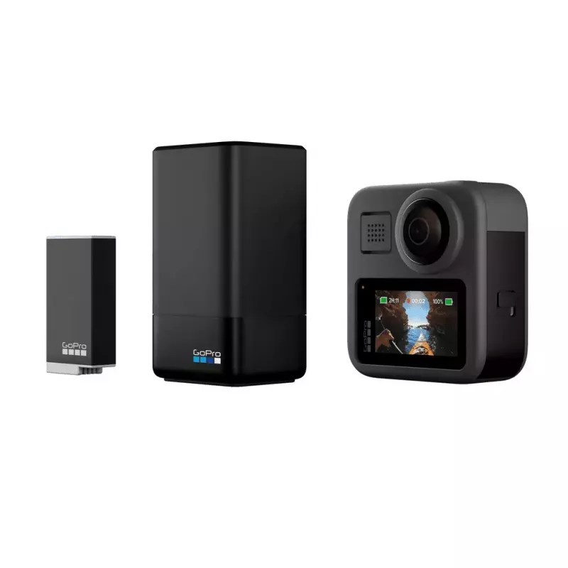Caricabatterie per action camera GoPro MAX Dual Charger + Enduro Battery MAX