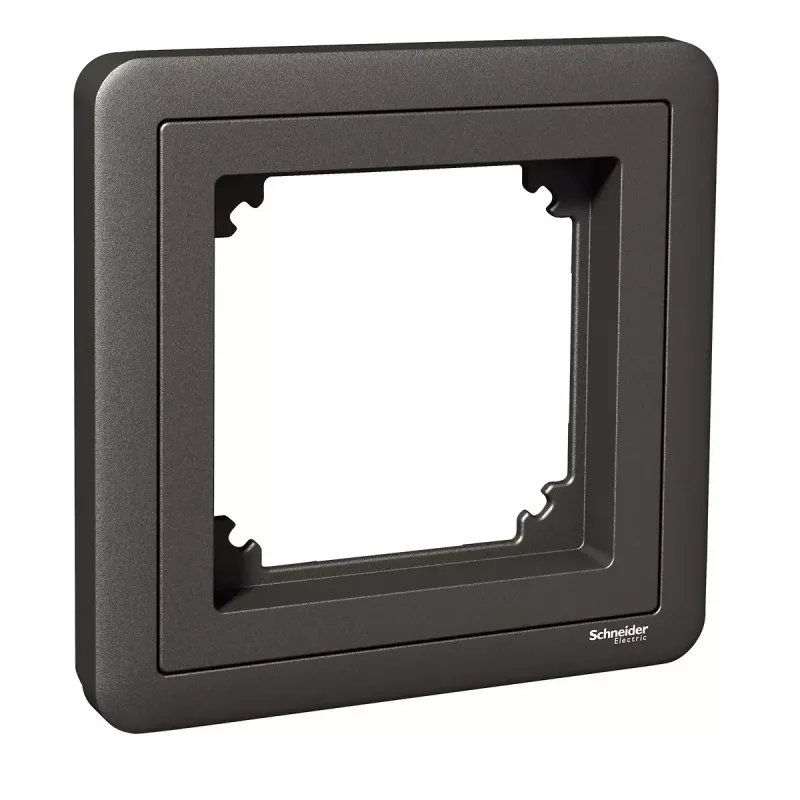 Schneider Electric Exxact placca 1 posto con adattatore 7, antracite
