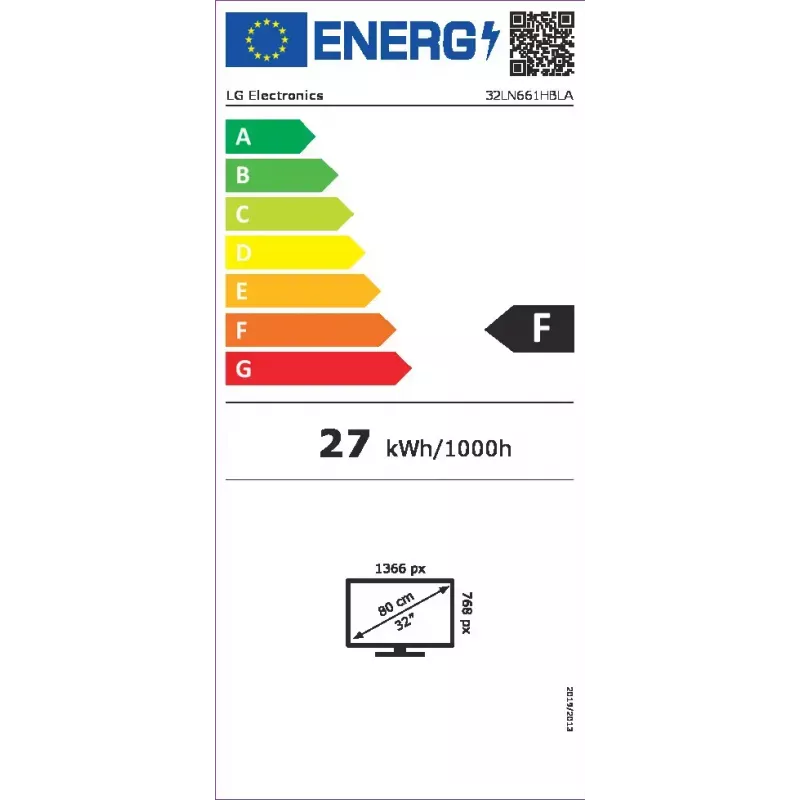 LG 32LN661HBLA TV LCD, 81,3 cm (32 pollici), retroilluminazione LED