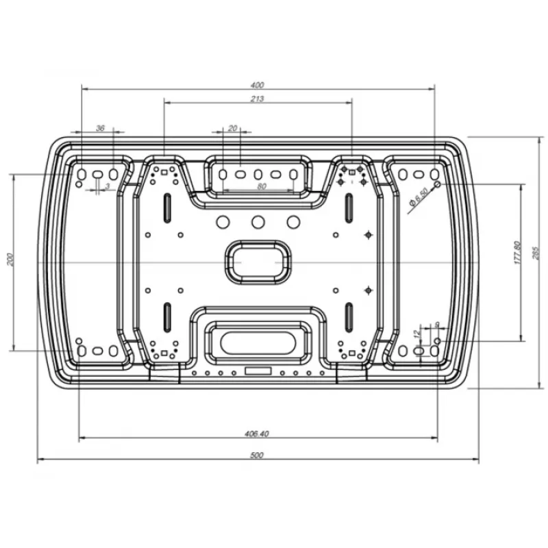 Staffa Multibrackets M VESA super sottile Tilt & Turn