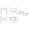 Staffa Multibrackets M VESA super sottile Tilt & Turn