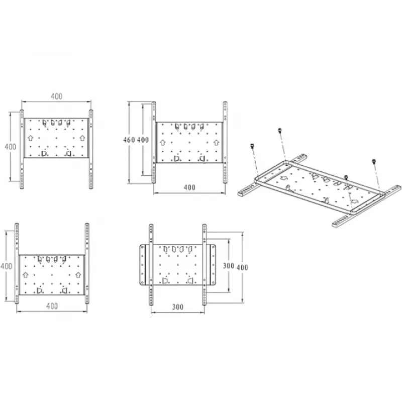 Staffa Multibrackets M VESA super sottile Tilt & Turn
