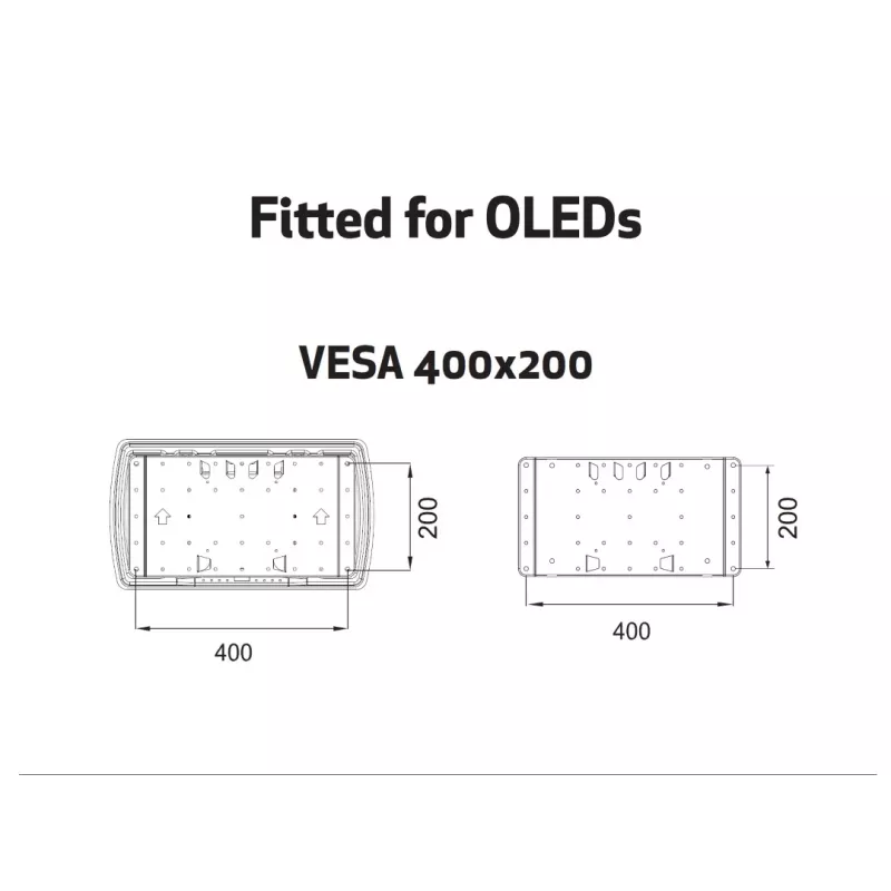 Staffa Multibrackets M VESA super sottile Tilt & Turn