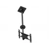 Multibrackets M Public Ceilingmount Medium Single supporto a soffitto, 81,3–116,8 cm (32–46 pollici), max 70 kg, VESA da 100x100 a 400x400, inclinazione da -5 a +15°, nero