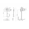 Supporto display Multibrackets M 180 single nero con base