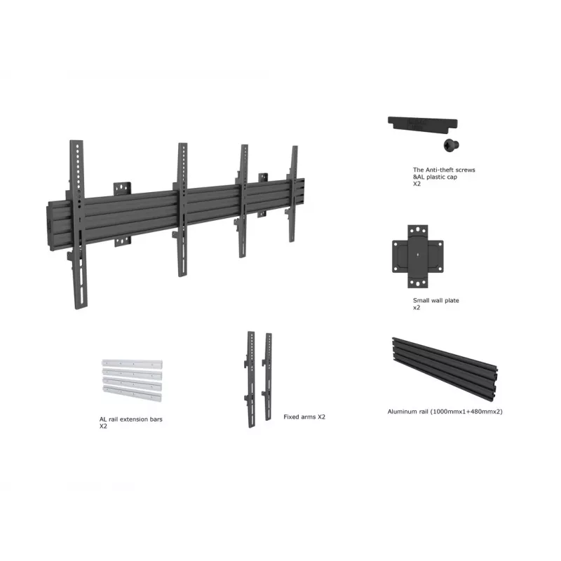 Multibrackets M Wallmount Pro MBW2U fisso nero