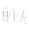 Multibrackets M Tilt and Roll Easel nero peso massimo 50 kg
