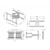 Staffa per palo Multibrackets M Universal Flexarm Pro 60 kg heavy duty nero