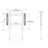 Multibrackets M Universal Wallmount Fixed small nero