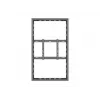 Multibrackets M Pro Series case 55 inch a parete centrale nero acciaio orizzontale/verticale