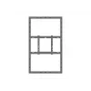 Multibrackets M Pro Series case 55 inch a parete centrale nero acciaio orizzontale/verticale