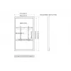 Multibrackets M Pro Series case 55 inch a parete centrale nero acciaio orizzontale/verticale