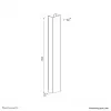 Copri cavi Neomounts ADS06-123WH magnetico bianco per scrivanie sit/stand più cavi