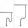 Organizer a spirale per cavi Neomounts ADS06-130BL fissaggio a vite, nero, segmenti da 130 mm