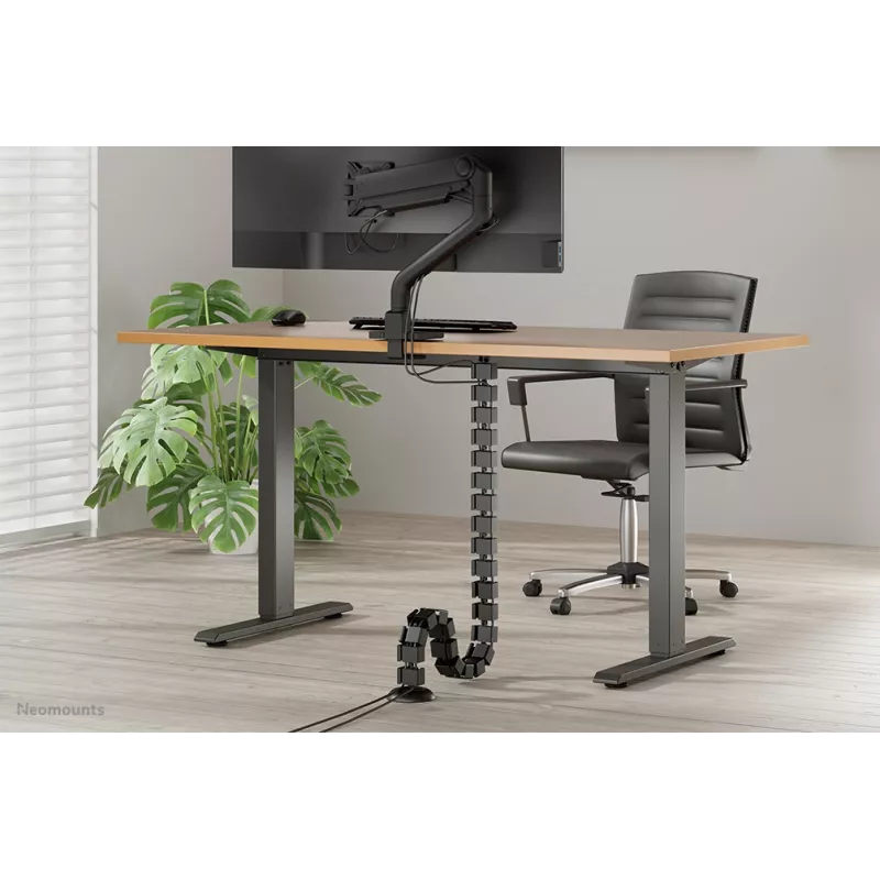 Organizer a spirale per cavi Neomounts ADS06-130BL fissaggio a vite, nero, segmenti da 130 mm