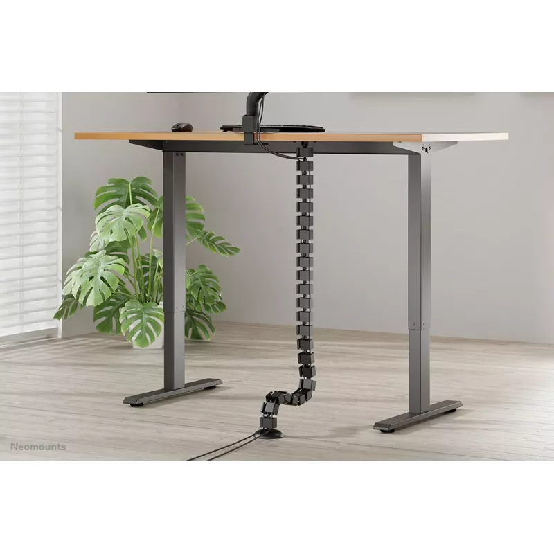 Organizer a spirale per cavi Neomounts ADS06-130BL fissaggio a vite, nero, segmenti da 130 mm