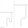 Raccogli cavi Neomounts ADS06-130WH fissaggio a vite, bianco, 130 mm